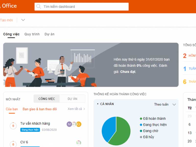 Phần mềm 1Office cho ph&eacute;p quản l&yacute; c&ocirc;ng việc, nh&acirc;n sự, t&agrave;i ch&iacute;nh.. t&iacute;ch hợp