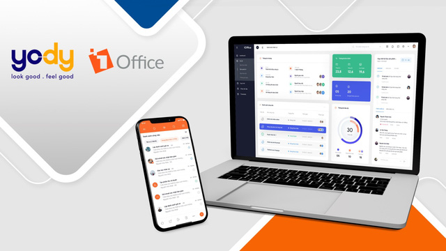 1office đồng h&agrave;nh c&ugrave;ng YODY
