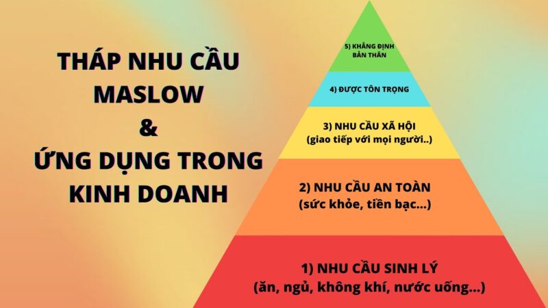 tháp nhu cầu maslow trong kinh doanh