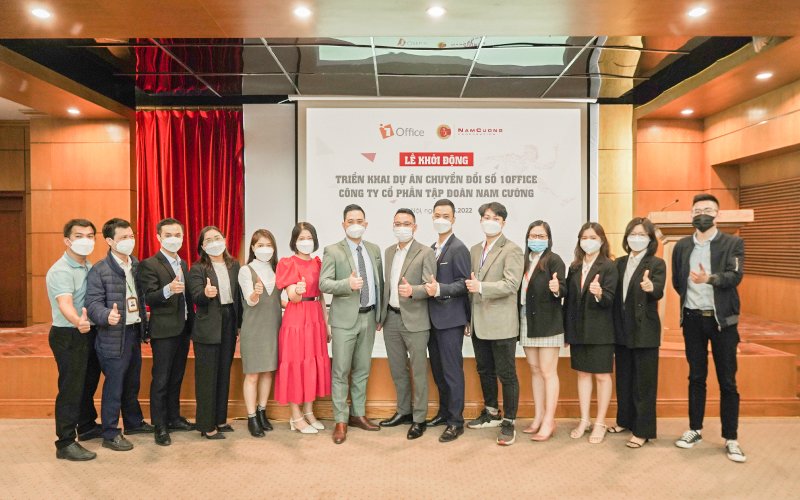 Lễ khởi động triển khai chuyển đổi số giữa 1Office và tập đoàn Nam Cường