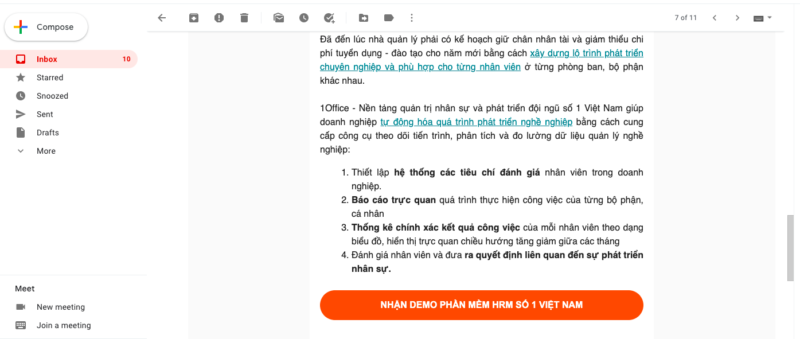 Mẫu CTA k&ecirc;u gọi h&agrave;nh động tr&ecirc;n email