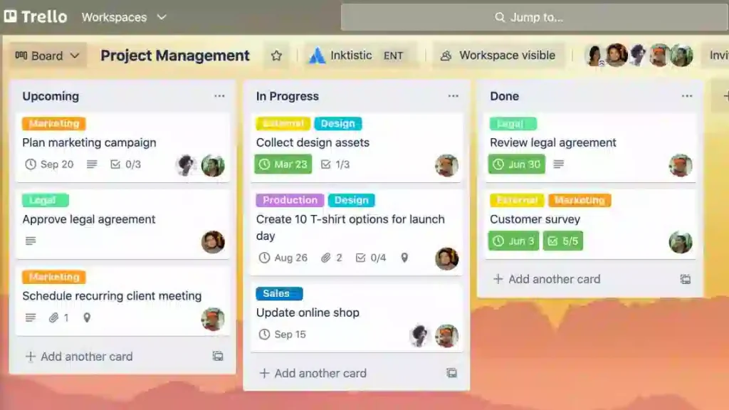 Tính năng quản lý dự án và giao việc của phần mềm trello Tính năng quản lý dự án và giao việc của phần mềm trello