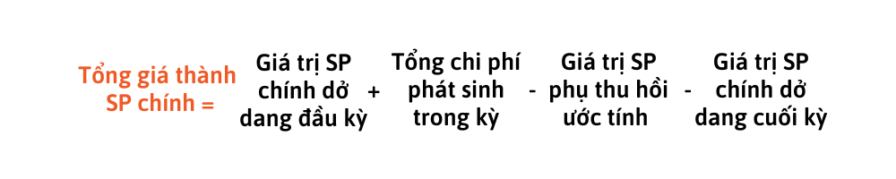 T&iacute;nh gi&aacute; th&agrave;nh theo phương ph&aacute;p loại trừ sản phẩm phụ