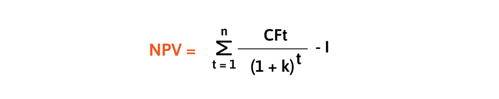 C&ocirc;ng thức t&iacute;nh NPV