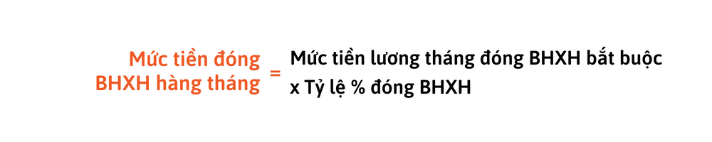 C&ocirc;ng thức t&iacute;nh BHXH h&agrave;ng th&aacute;ng
