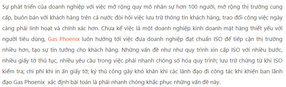 Vấn đề trong case study
