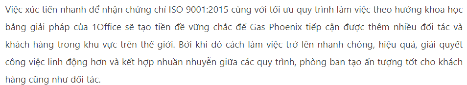 Kết quả của case study