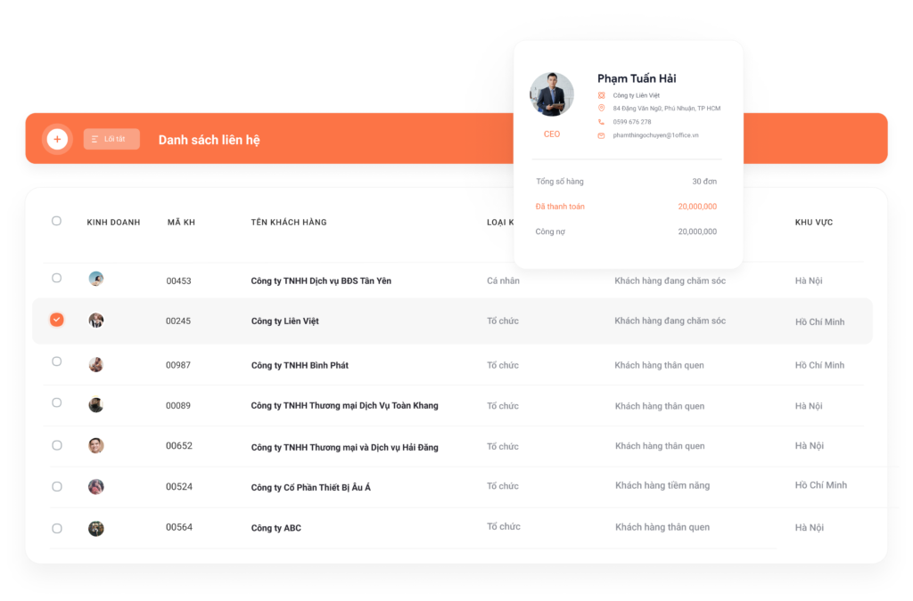 Phần mềm CRM gi&uacute;p ph&acirc;n loại v&agrave; s&agrave;ng lọc data kh&aacute;ch h&agrave;ng