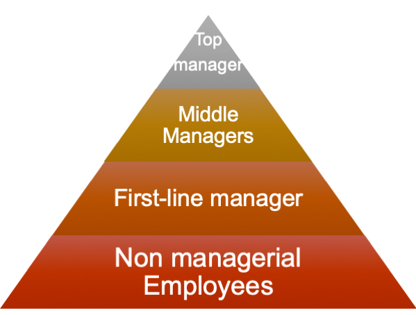 Middle manager l&agrave; cấp quản l&yacute; trung gian trong cơ cấu tổ chức