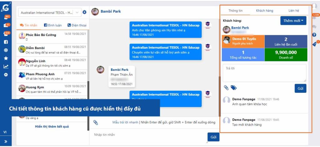 Phần mềm quản lý khách hàng cho sale Getfly