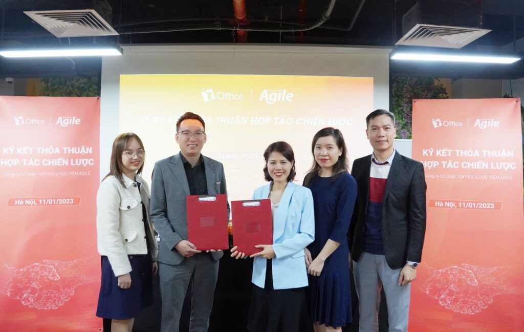 1Office hợp tác với Học viện Agile kiến tạo chuyển đổi số bền vững 1Office hợp tác với Học viện Agile kiến tạo chuyển đổi số bền vững
