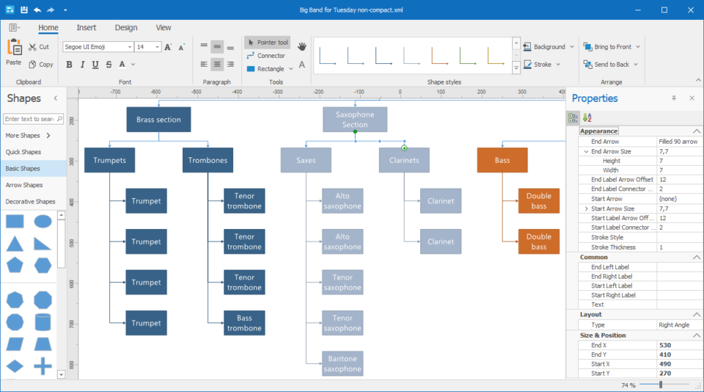 C&ocirc;ng cụ vẽ sơ đồ đơn giản Diagram Designer