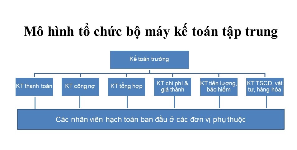 V&iacute; dụ: Sơ đồ tổ chức bộ m&aacute;y kế to&aacute;n tập trung