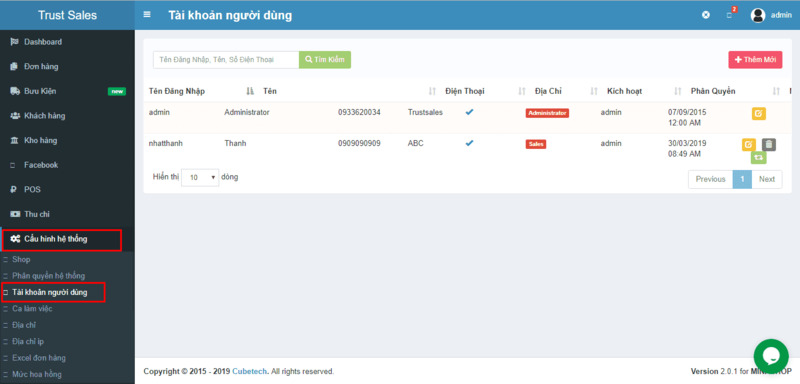 Phần mềm chăm s&oacute;c kh&aacute;ch h&agrave;ng TrustSales