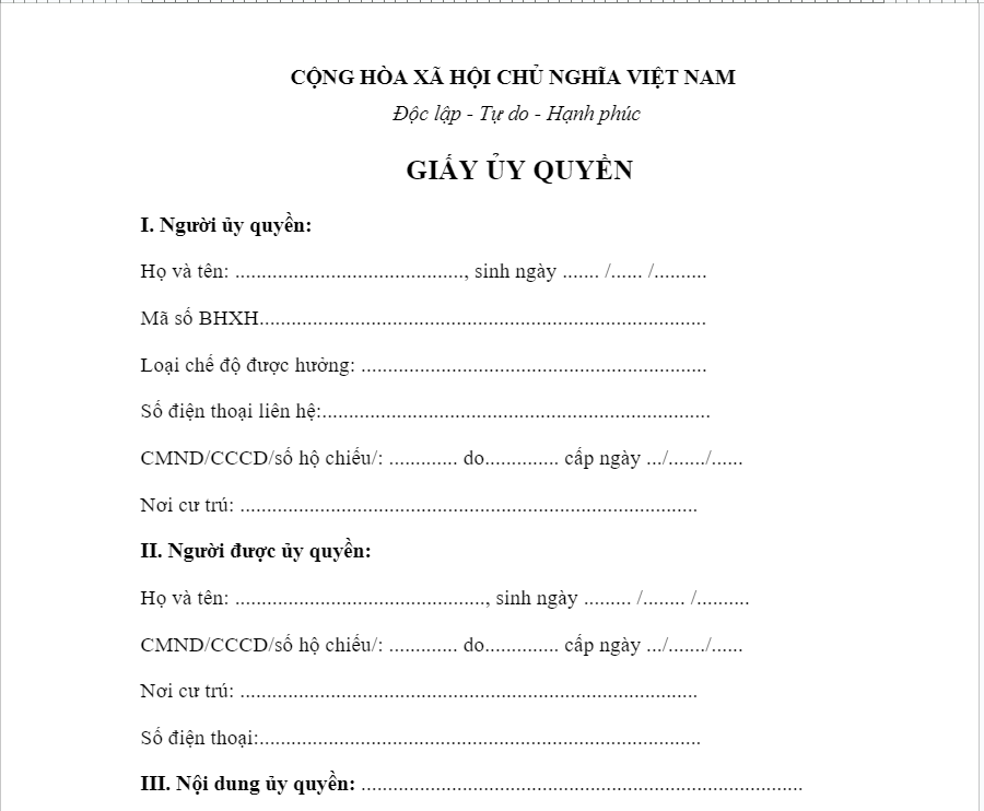 C&aacute;c mẫu giấy ủy quyền cho c&aacute; nh&acirc;n & c&ocirc;ng ty