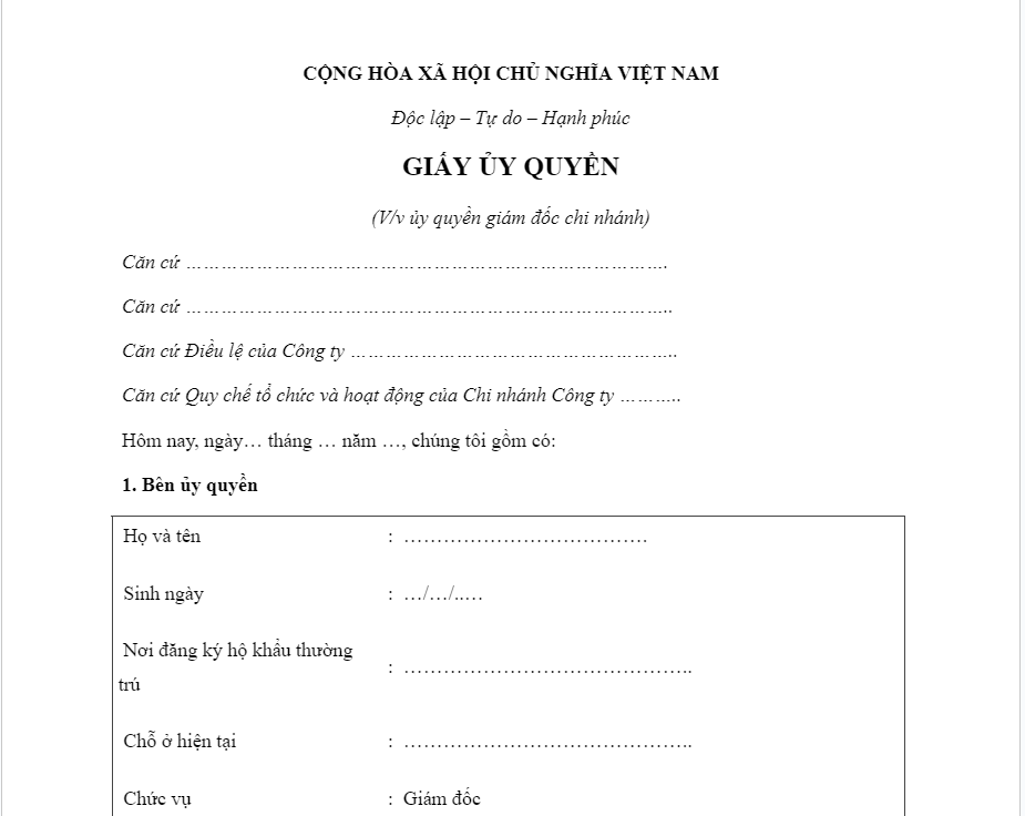 Quy định ph&aacute;p luật về giấy ủy quyền