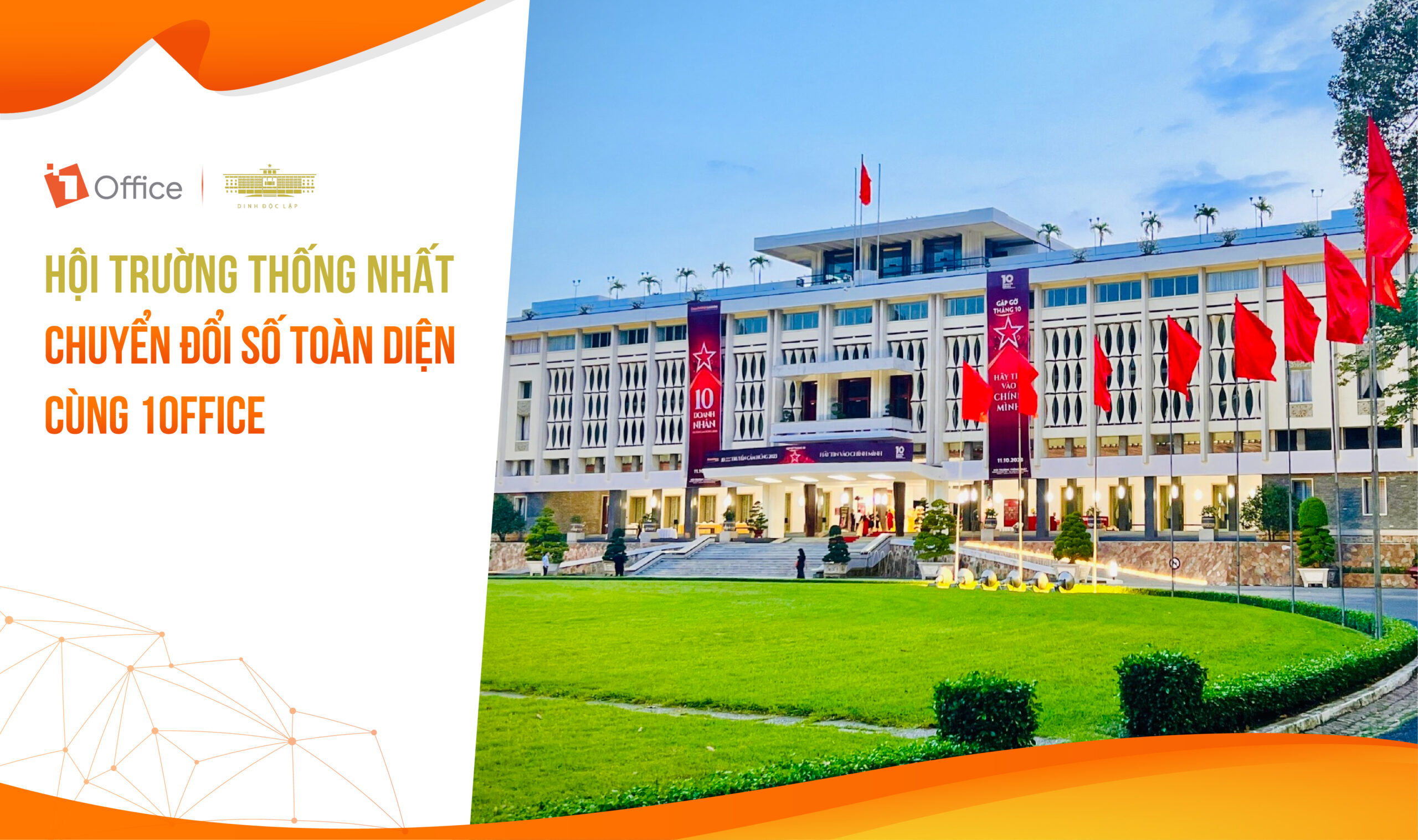 Hội trường Thống Nhất đồng l&ograve;ng số h&oacute;a hoạt động quản trị nh&acirc;n sự c&ugrave;ng 1Office