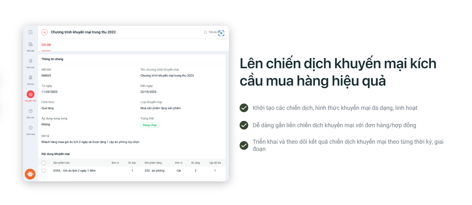 1CRM hỗ trợ quản l&yacute; chiến dịch b&aacute;n h&agrave;ng