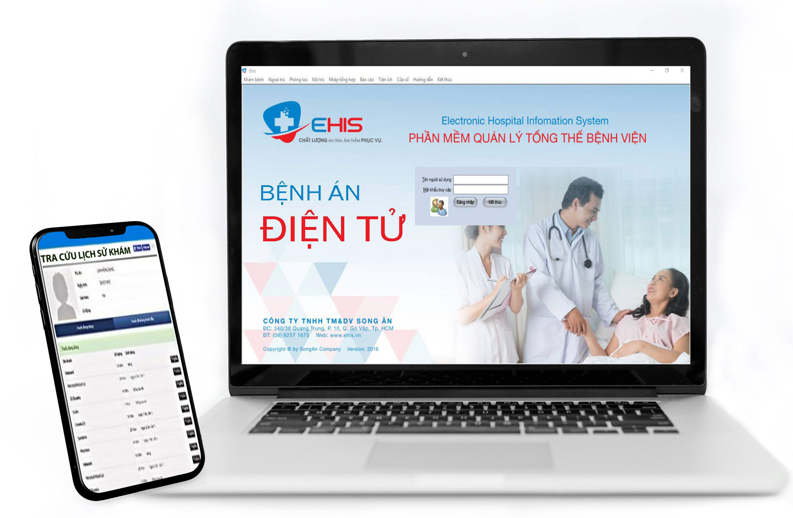 Phần mềm quản l&yacute; chuỗi ph&ograve;ng kh&aacute;m Ehis