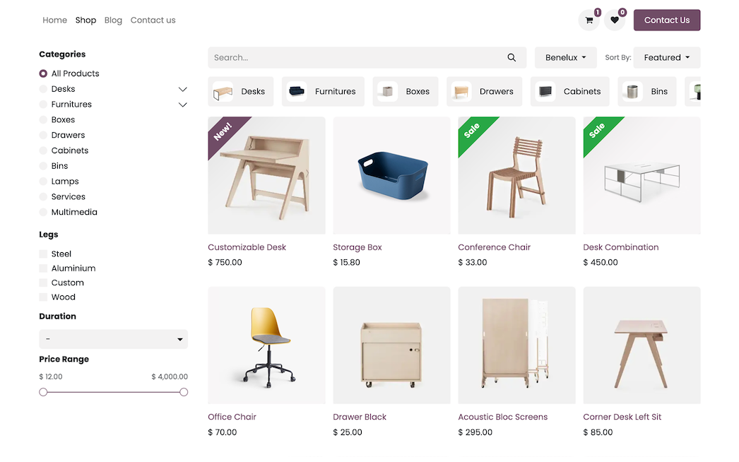  Ecommerce ở phần mềm Odoo
