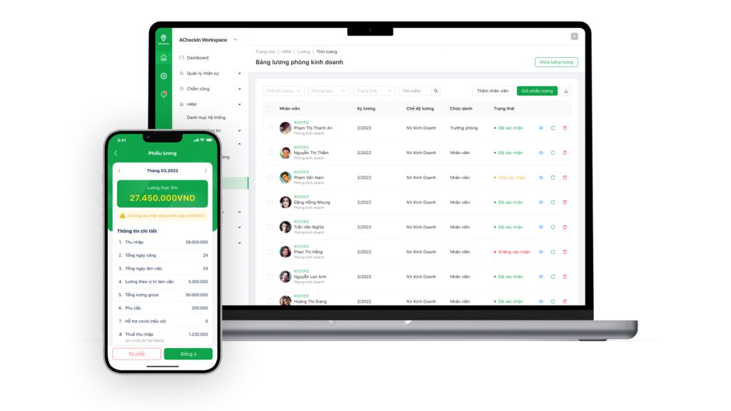 Phần mềm chấm công online ACheckin