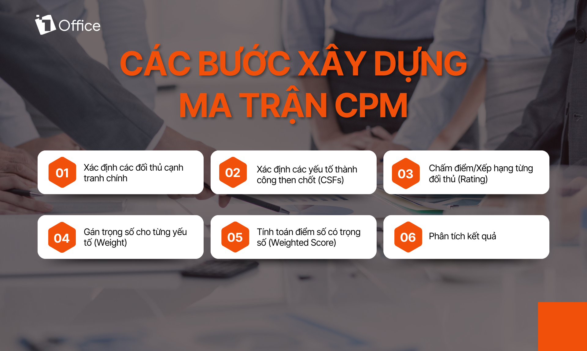 C&aacute;c bước x&acirc;y dựng ma trận CPM