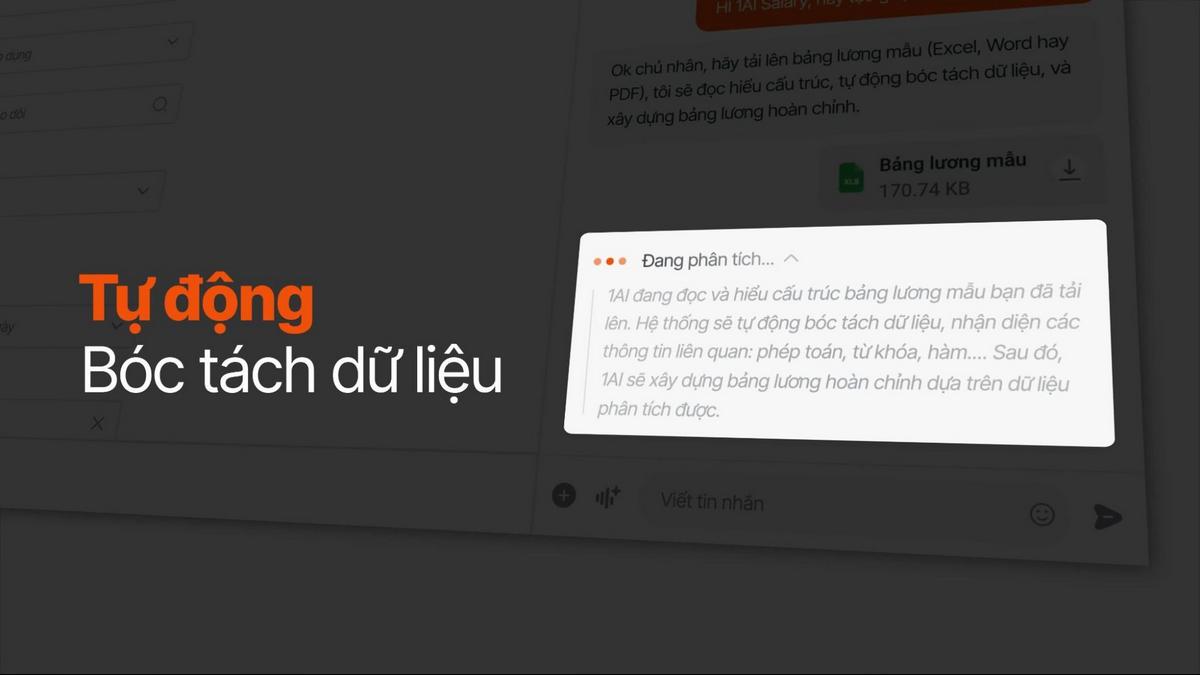 Tự động cấu h&igrave;nh bảng lương từ file Excel/Word/PDF hoặc qua chat