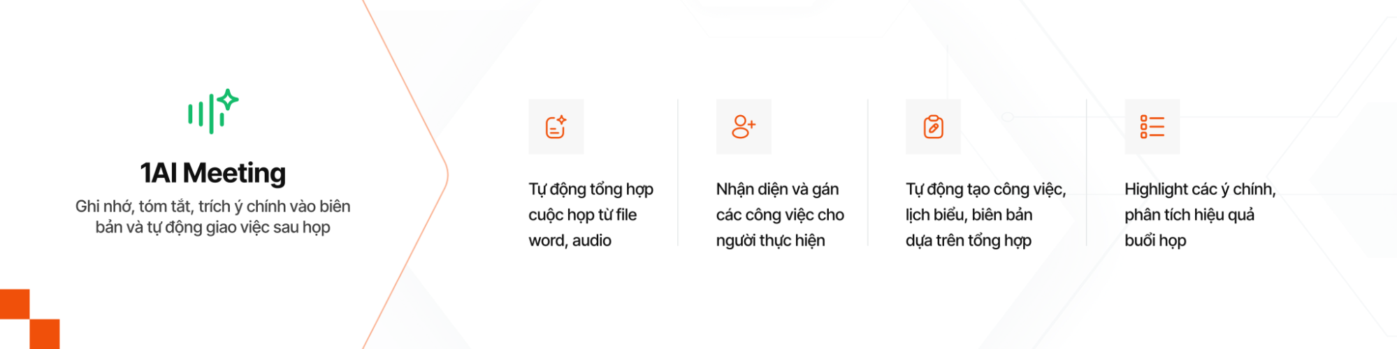 1AI Meeting - Thư k&yacute; số th&ocirc;ng minh cho l&atilde;nh đạo thời đại mới