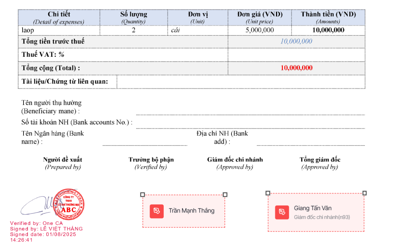 Mẫu chữ k&yacute; số c&aacute; nh&acirc;n