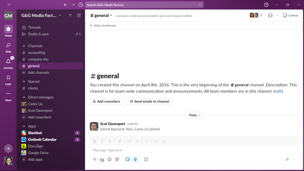 Phần mềm quản l&yacute; nh&acirc;n vi&ecirc;n online Slack